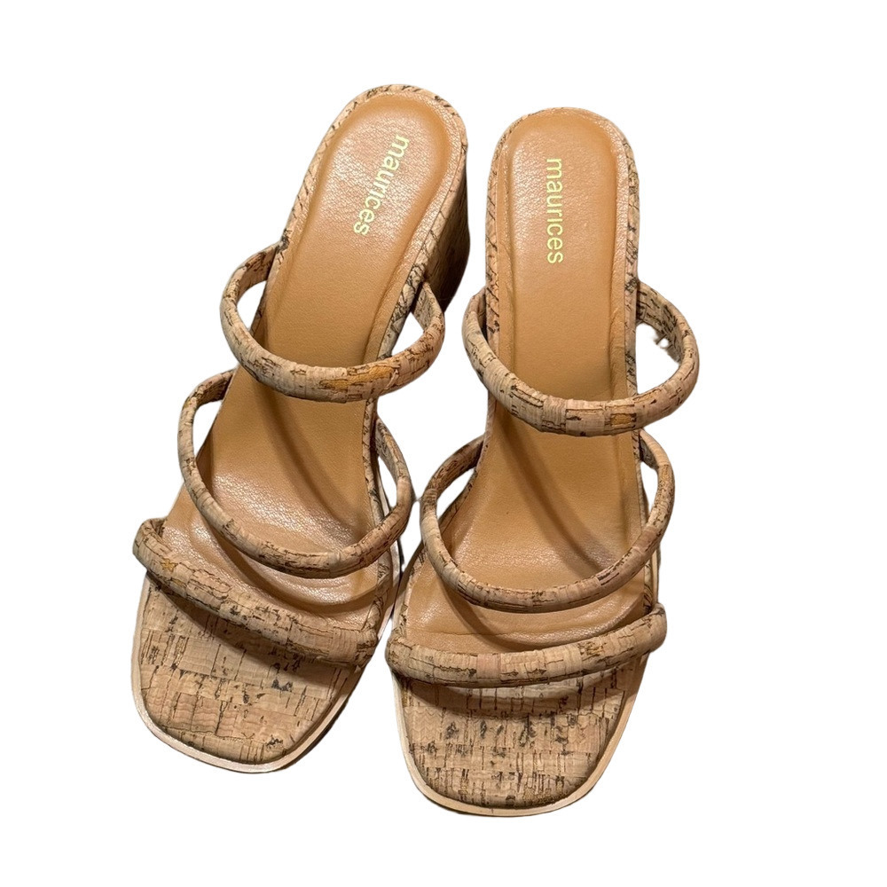 Maurice’s SuperCush Rachel Cork Block Heel Women Size 9 1/2 M - Picture 3 of 17